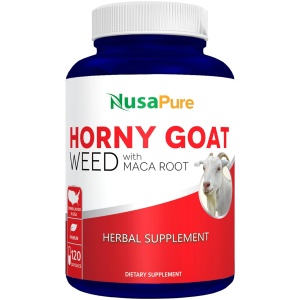 Nusapure Horny Goat Weed Extract 1000mg, for Men and Women,120 Capsules