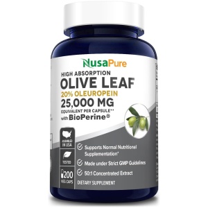 Nusapure Olive Leaf Extract 20% 200 Caps